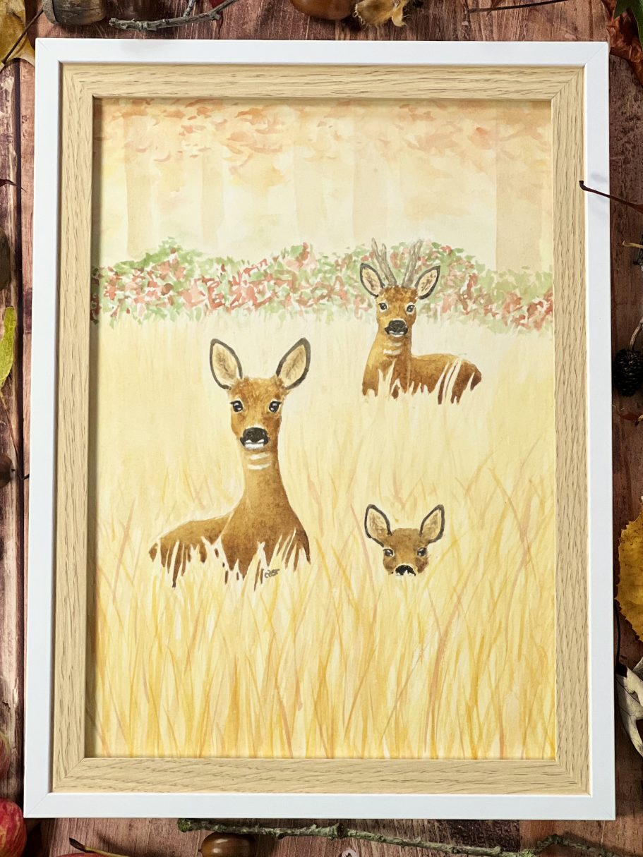 photo du tableau des chevreuils