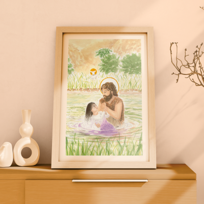 Aquarelle “La Joie de la Conversion” -Tirages numérotés (10 exemplaires) – Image 2