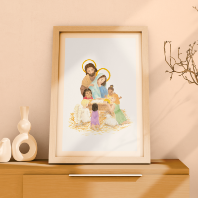 Aquarelle “La Joie de la Nativité” - Tirages numérotés (10 exemplaires) – Image 2