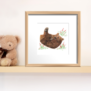 "Jouer avec toi" – Cadre "Mère et Petit", version Ours