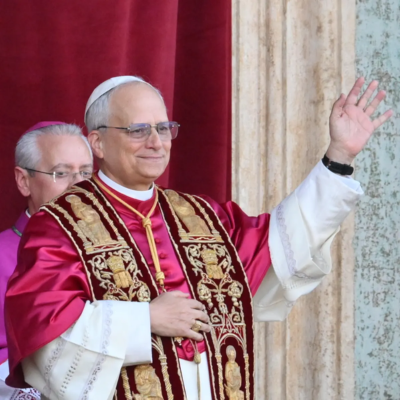 le pape Léon XIV le jour de son élection