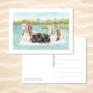 Carte Postale "Chevaux de France" – Papeterie enfant & nature - Camargue