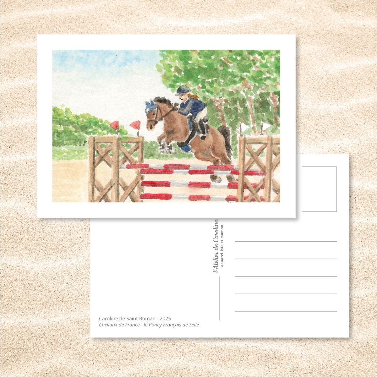 Carte Postale "Chevaux de France" – Papeterie enfant & nature – Image 14