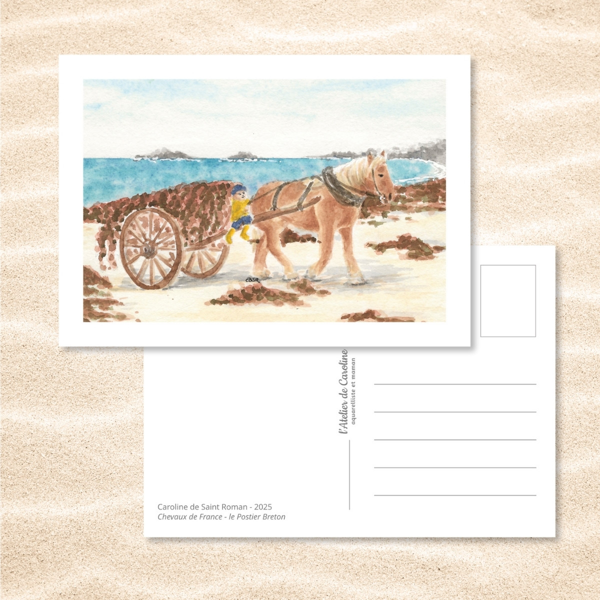 Carte Postale "Chevaux de France" – Papeterie enfant & nature – Image 16