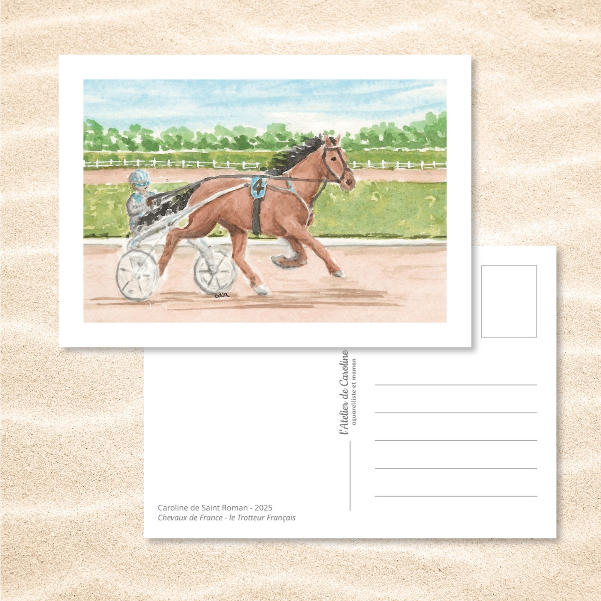 Carte Postale "Chevaux de France" – Papeterie enfant & nature – Image 20