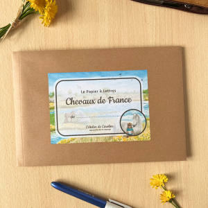 Mon Papier à Lettres “Chevaux de France” – papeterie pour enfant, motifs équestres