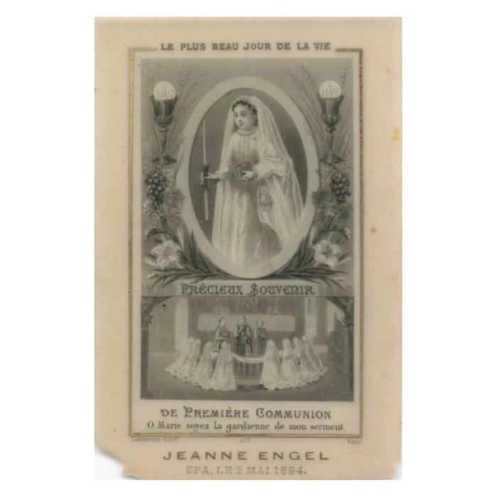 ancienne image de communion