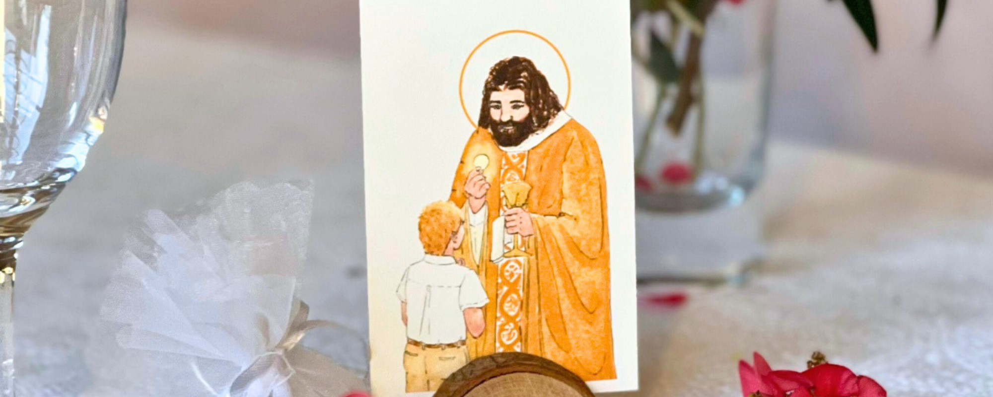 cadeau invité première communion image pieuse