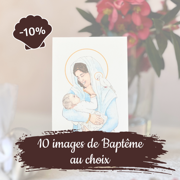 lot 10 images baptême catholique aquarelle