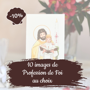 lot 10 images profession de foi aquarelle