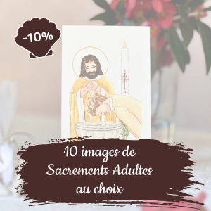 lot de 10 images de sacrements adultes à choisir