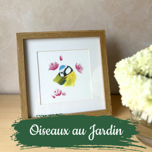 cadres oiseaux au jardin