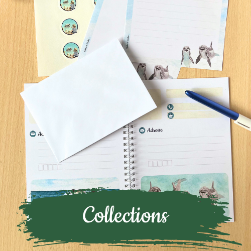 Collections d'aquarelles nature et saisons - l'Atelier de Caroline