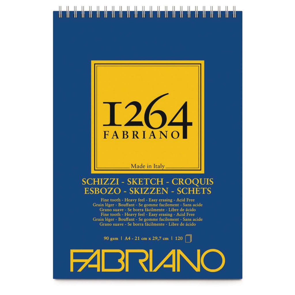 bloc de papier de dessin A4 90g Fabriano matériel dessin