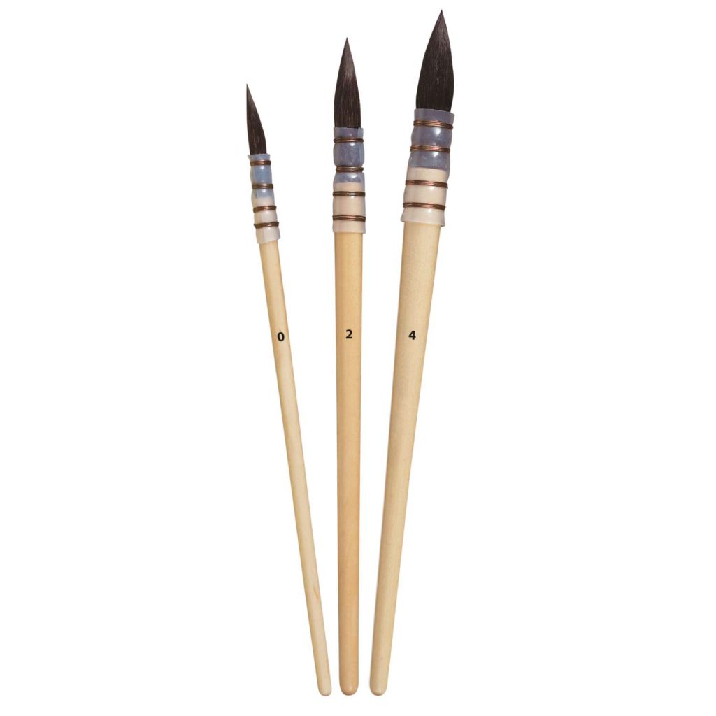 pinceaux aquarelle petit-gris Gerstaecker matériel débutant enfant
