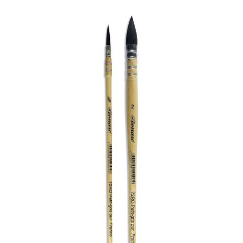 pinceaux aquarelle petit-gris Léonard 72 matériel débutant